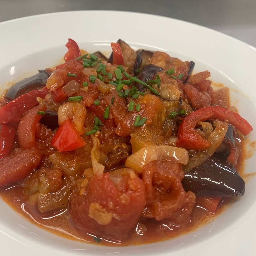 Berenjena con chermoula